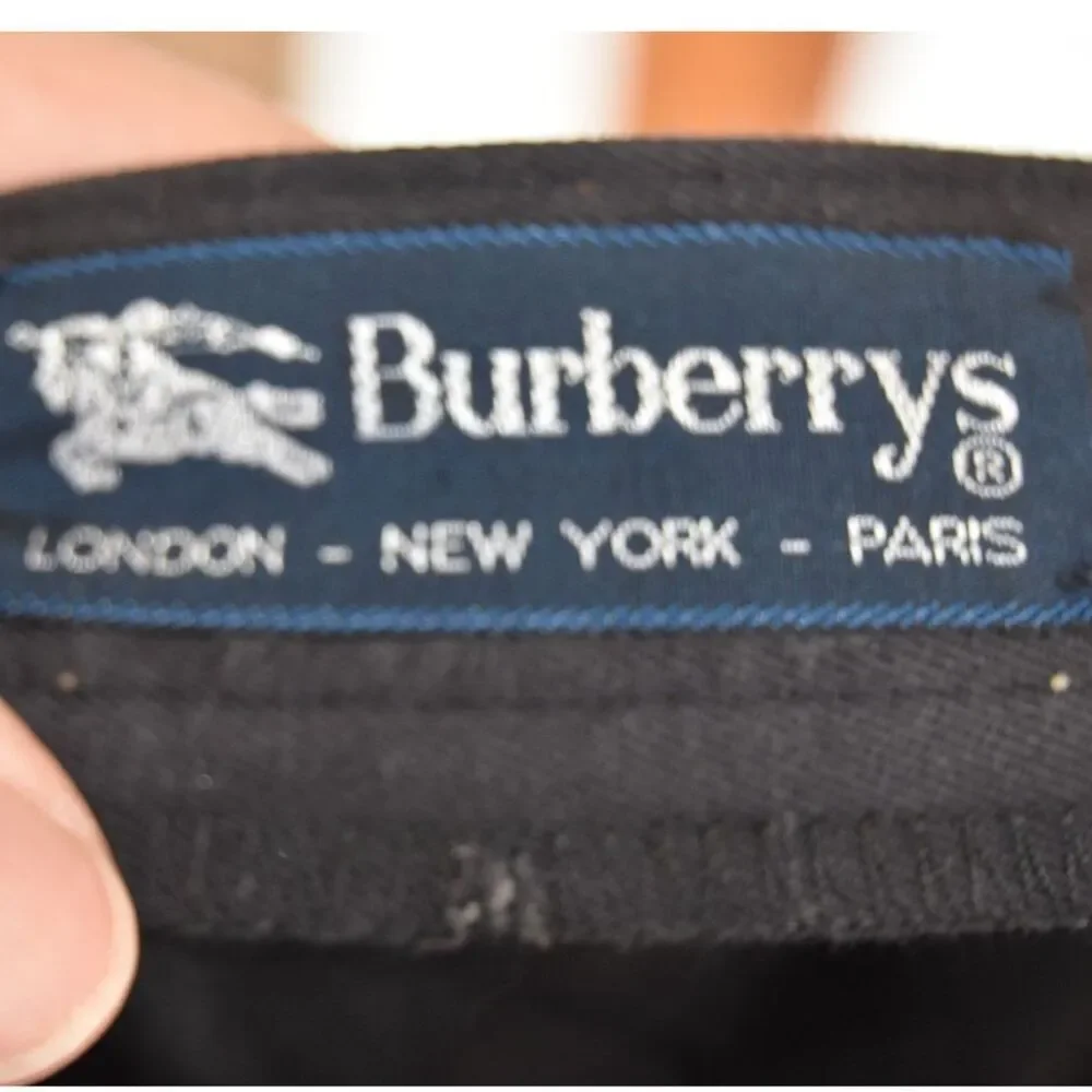 Vintage Burberrys Slate Pencil Skirt 29